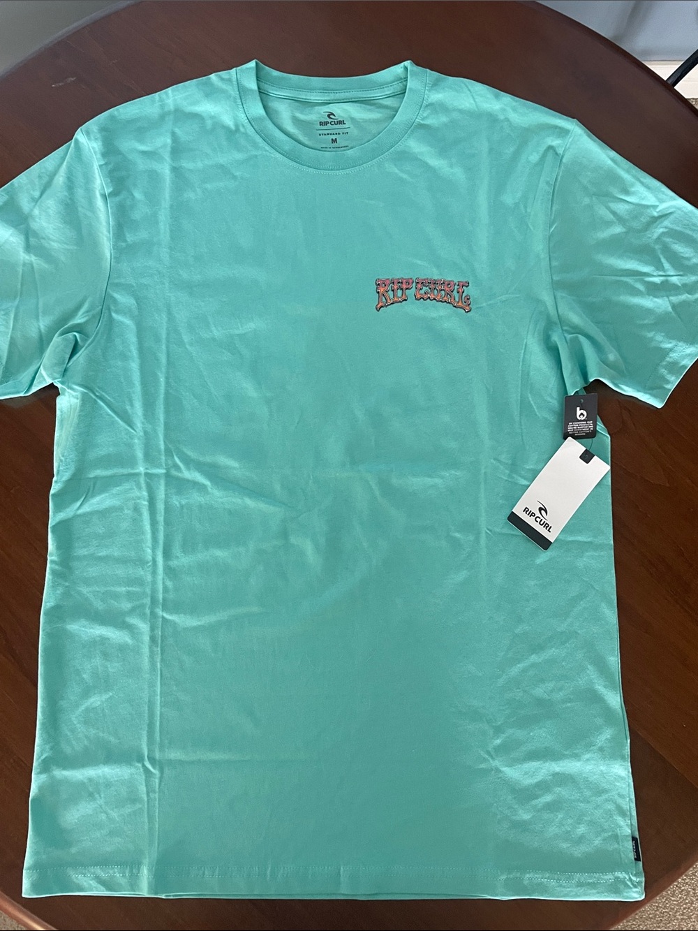 Rip Curl Men’s Turquoise Short Sleeve Logo Tee